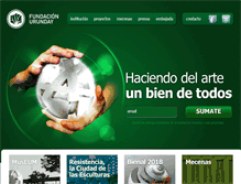 Tablet Screenshot of fundacionurunday.org